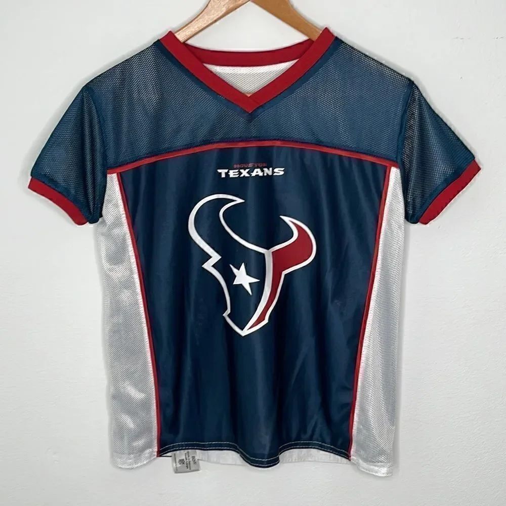 NFL Houston Texans flag football Jersey. Reversible. Size youth Large.